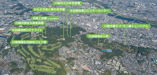 生田緑地空撮
