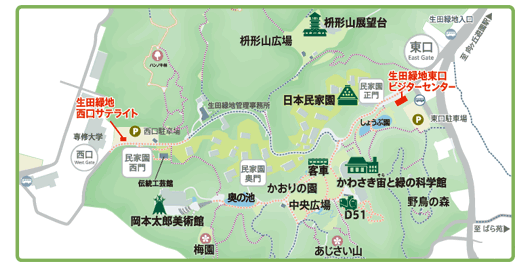 ビジターセンター位置図