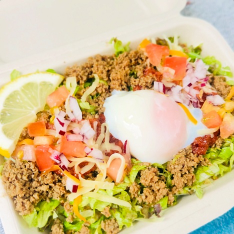 タコライス温玉トッピング